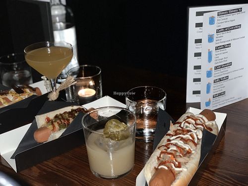 Hotdogs and cocktails at Double Down in Manchester
