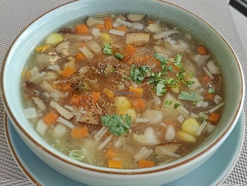 Lotus seed soup at Vegan Heaven in Da Lat