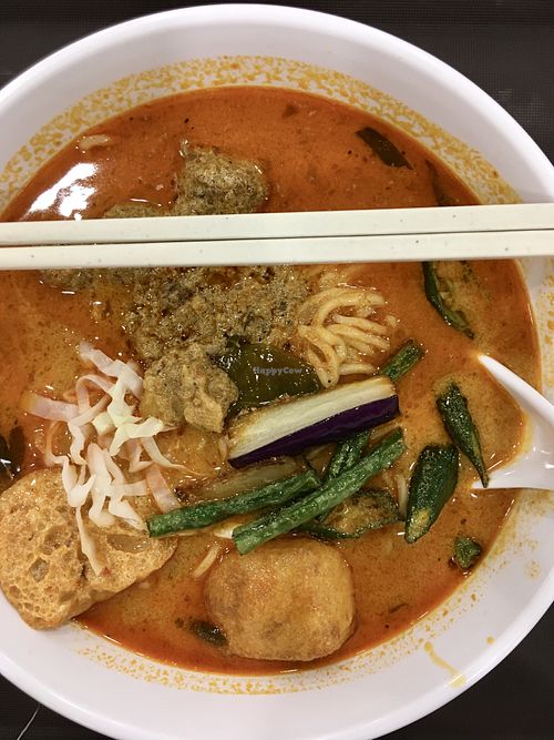 Curry pan mee  at KUL - VegTalk Station - KLIA 2 in Sepang