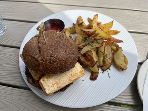 Breakfast Sandwich with Tofu instead of eggs  at Parakeet Cafe in San Diego
