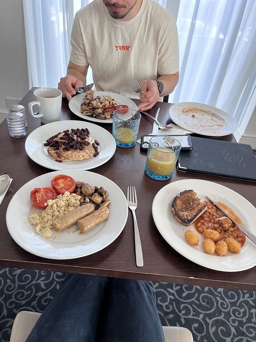 All vegan!  at Hythe Imperial in Hythe