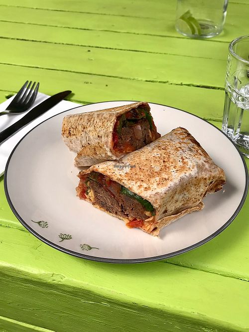 Vegan wrap at Nock Nock in Dublin