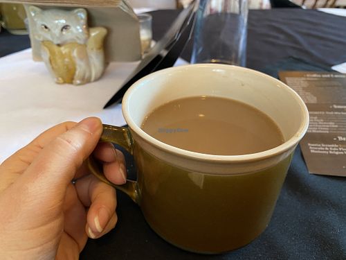 Generous coffee cups!! at Woodland Kitchen & Market in Chocorua