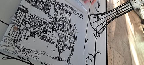 Menu cover at Tis Mammis Sou in Rhodes