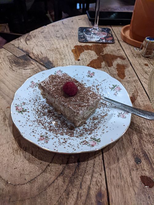Tiramisu at Atelier Flori in Bruges