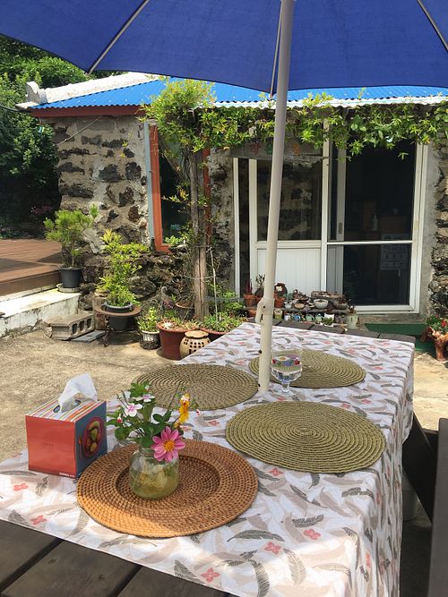 Will be making future reservations for outdoor seating!  at Jag Eunbueok 작은부엌 in Jeju