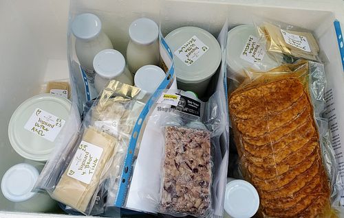 This is how a delivery box could look like (pre-ordering necessary).  at Wild & Cultured in Berlin