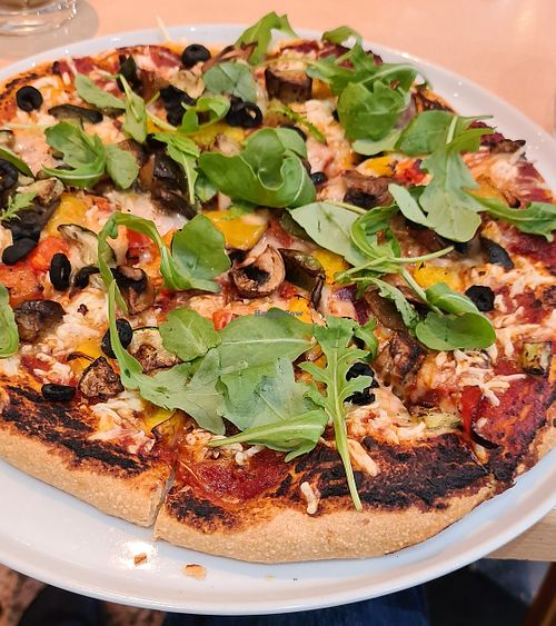 pizza at Vitality Bay in North London