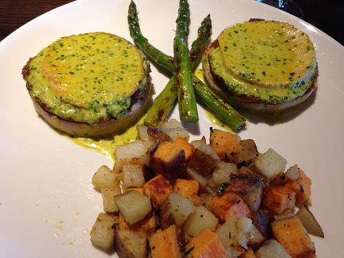 tofu Benedict  at Cafe Sunflower in Atlanta