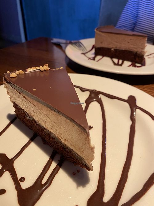 Peanut butter and raspberry chocolate cakes   at Cafe Sunflower in Atlanta