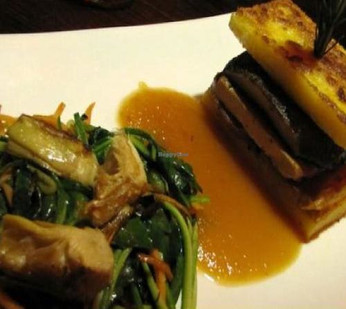 Southern Polenta Napoleon by JL Goes Vegan at Cafe Sunflower in Atlanta