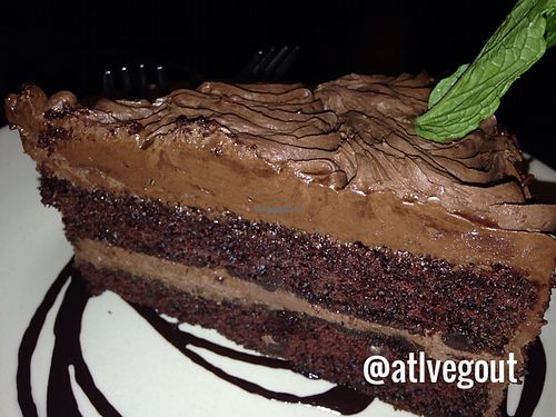 chocolate chocolate cake at Cafe Sunflower in Atlanta