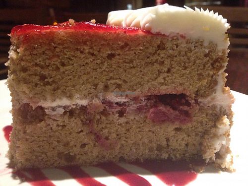 Strawberry cake  at Cafe Sunflower in Atlanta