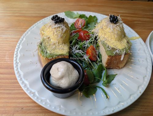 Eggs benedict at Frutas Prohibidas in Madrid