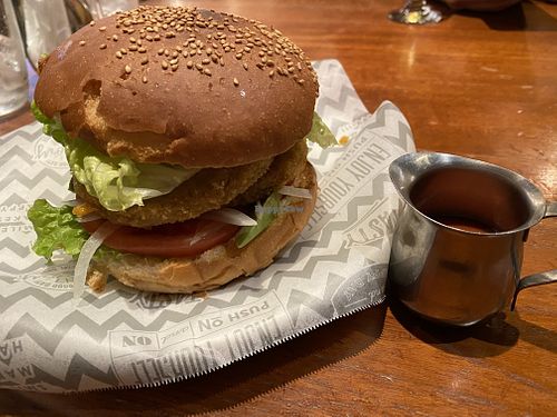 Veggie Burger at Green Asia in Tokyo