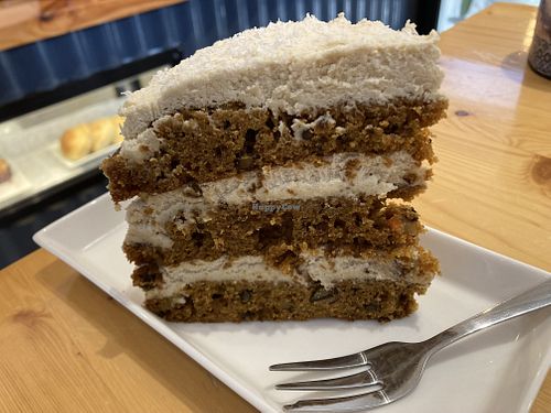 Carrot cake  at Menta (Cafe de especialidad & Dulcería Vegana) in Puerto Natales