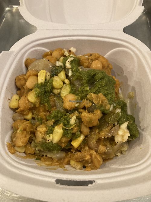 Loaded (and buried) samosa  at NaanStop - Piedmont Rd in Atlanta