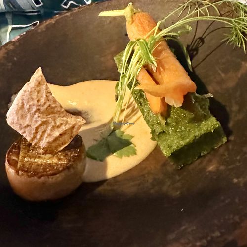 One of the vegan starters  at Glas Restaurant in Dublin