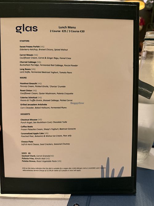   at Glas Restaurant in Dublin