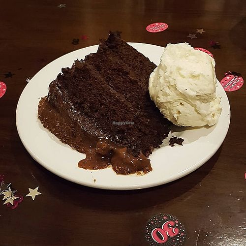 Birthday cake and ice cream at The Godstone Inn in Godstone