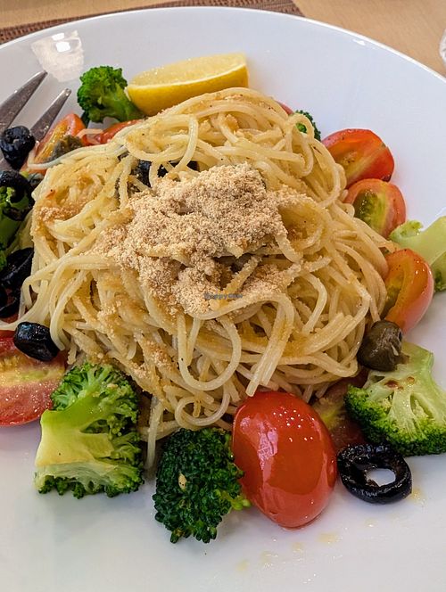 Lemon pasta at iVegan in Makati