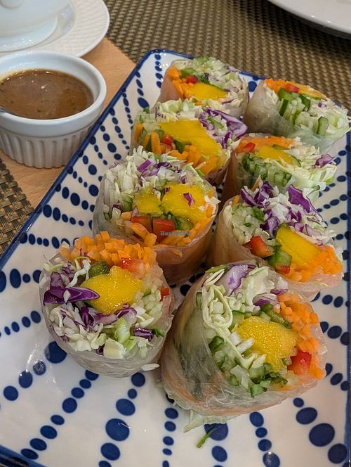 Fresh spring rolls at iVegan in Makati