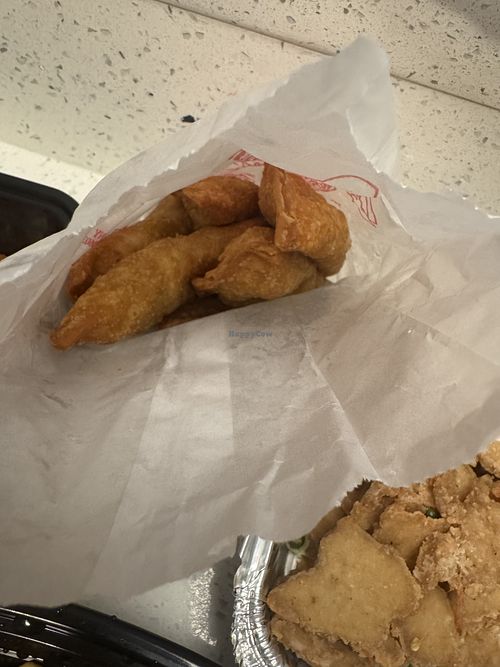 Curry Pockets  at Harmony Vegetarian in Chamblee