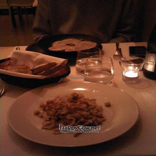 The dim lighting made it hard to photograph, but it was beautiful and delicious too! at La Locanda di Are in Rome