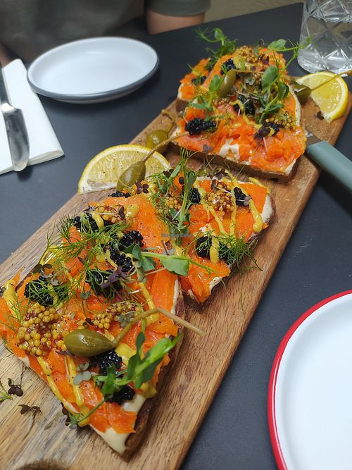 The carrot and lox 🥕 at Pepper & Ginny - Vegane Veinkost in Vienna