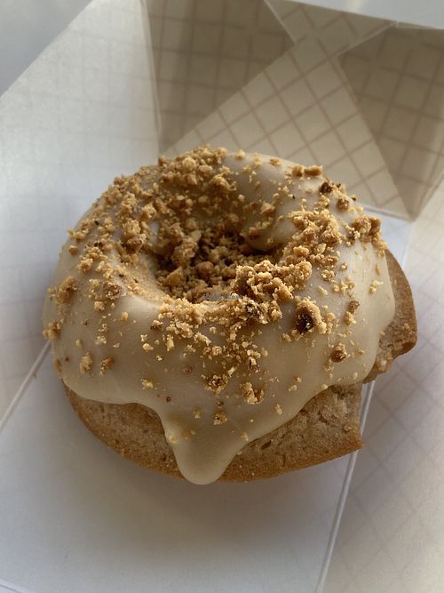 Brown sugar macadamia vegan donut  at The Goods in Carlsbad