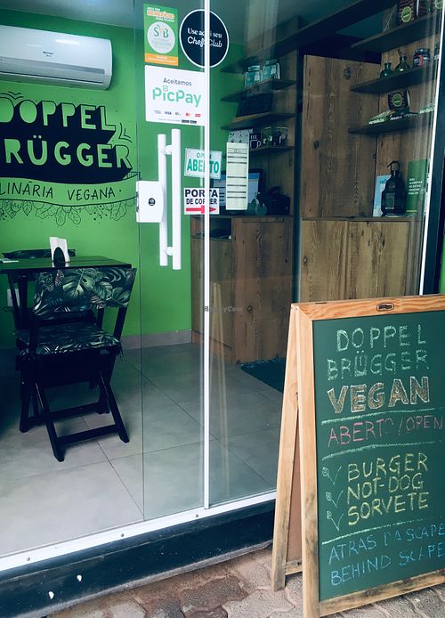 Outside sign at Doppel Brügger in Rio De Janeiro
