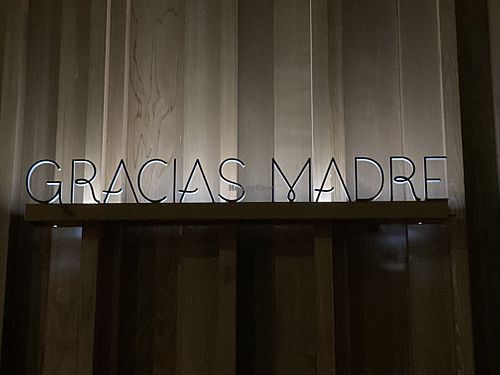 Signage at Gracias Madre in Newport Beach