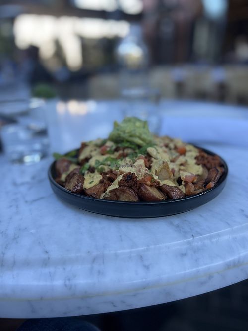 Potato tower:)  at Gracias Madre in Newport Beach