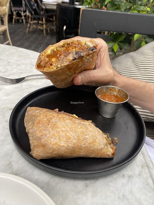 Breakfast burrito   at Gracias Madre in Newport Beach