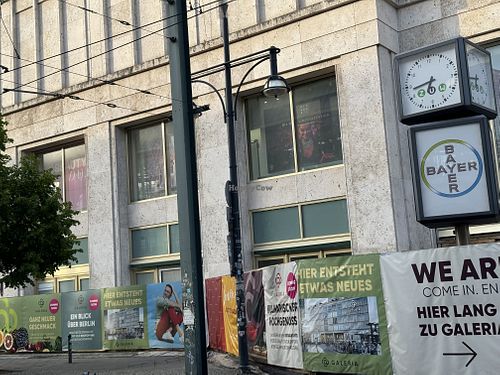 shop closed forever due to renovation of main building  at Galeria Kaufhof in Berlin