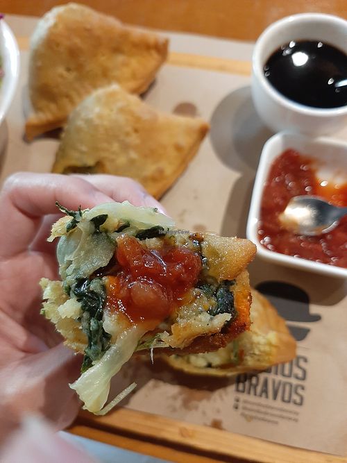 Up close, potato, spinach at Los Indios Bravos in Boracay