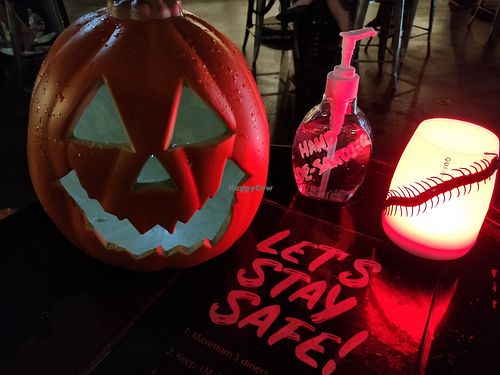 Halloween decor during Covid-19 in Oct 2020 at The Goodburger - Bukit Timah in Central Singapore