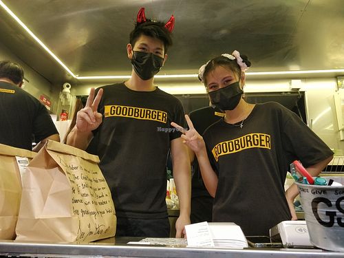 Very friendly and fun loving staff on Halloween night and Covid-19 period in Oct 2020 at The Goodburger - Bukit Timah in Central Singapore