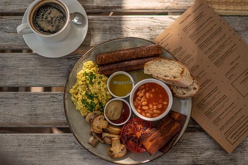 vegan breakfast at Kubek w Kubek Cafe in Warsaw