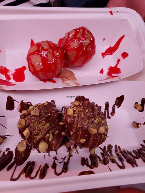 PB & J. Pistachio & chocolate at Golden Puffs in Las Vegas