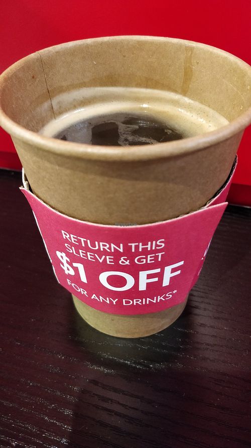 Hot Americano at Soji in Central Singapore