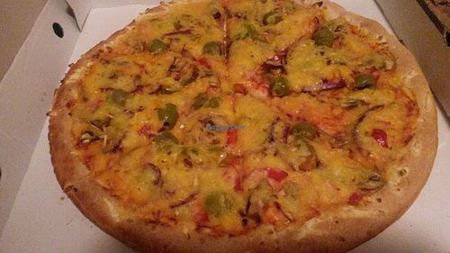 Vegan primivera pizza at Hylton Pizza in Sunderland