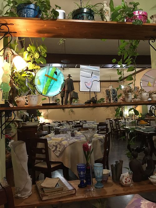 The interior at Locanda del Carrobbio in Cremona