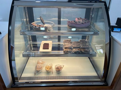 Dessert Fridge at Tehuti Cafe in Kingston