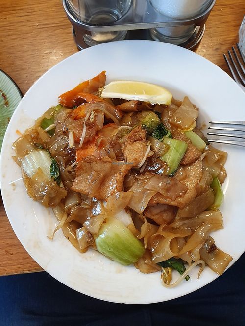 Pad Se Ew Pork at Madame K's Vegan- CBD in Melbourne
