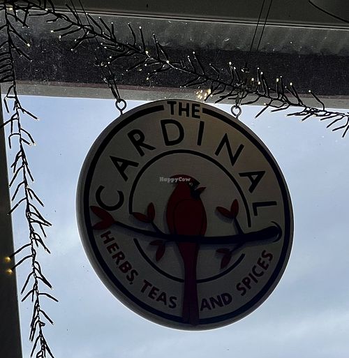 Sign. Small place    at The Cardinal Herbs Teas and Spices in Honokaa