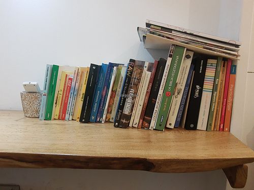 Vegan books at La Nòmada in Olot