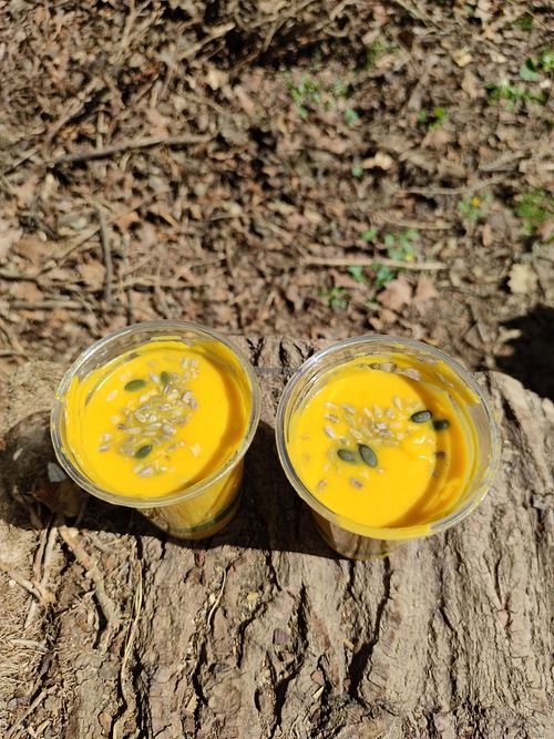 Pumpkin soup at La Nòmada in Olot