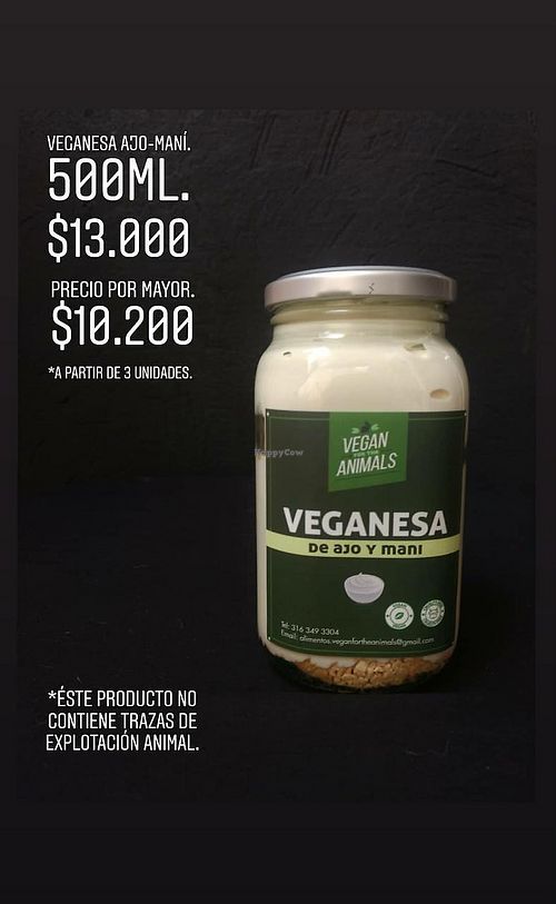 Veganesa
Veganaise at Vegan For The Animals Food in Bogota