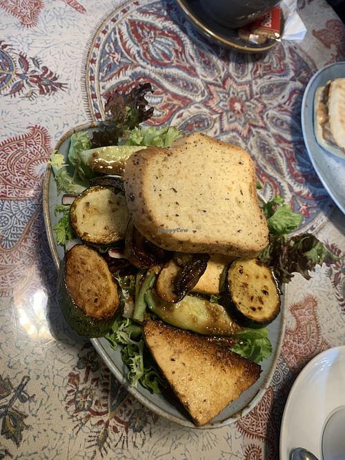 Gf roasted vegetable salad  at Leila's Kitchen in Hebden Bridge